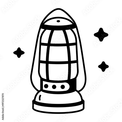 A glyph style icon depicting an aquarium heater  