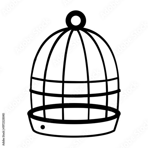 A glyph style icon representing a bell collar
