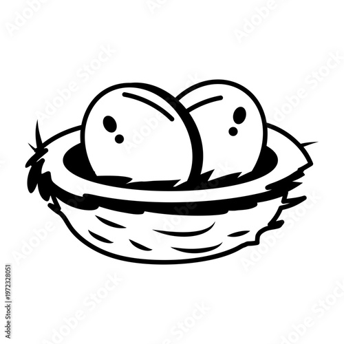 A glyph style icon representing a bell collar
