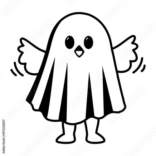 A glyph style icon representing a bell collar
