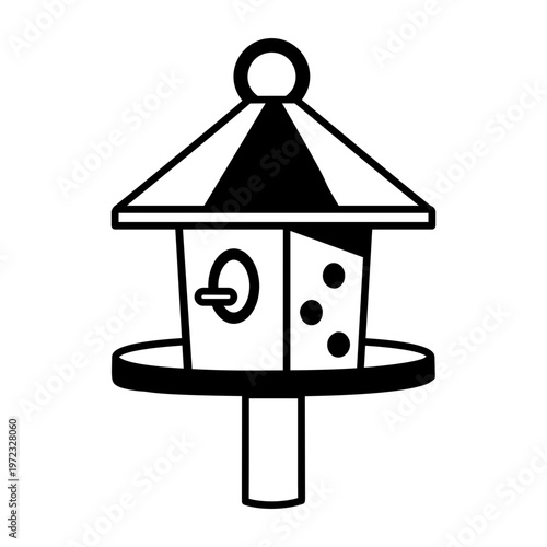 A glyph style icon representing a bell collar
