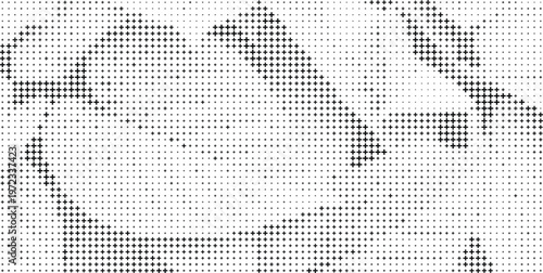 Black Plus Sign Halftone Pattern Overlay White Background, Minimal Black Plus Symbol Halftone Texture Clean White Background