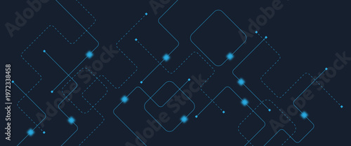 Abstract digital AI circuit board background with tech icons. Digital technology motherboard texture design. Engineering circuit board concept for poster, header, banner, website, presentation