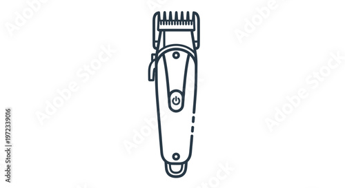 Grooming Hair Clipper Icon: Personal Care, Barber Tool, Modern Design
