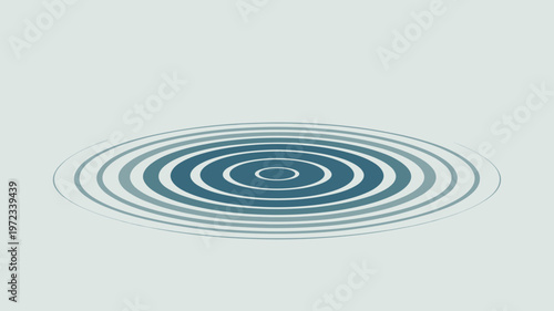 Clean blue water ripple design – Great for spa branding, tranquility, or influential marketing.