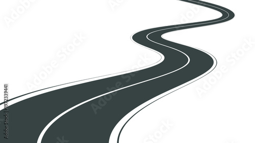 Professional charcoal gray path line – Suitable for consulting services, roadmaps, or flowcharts.