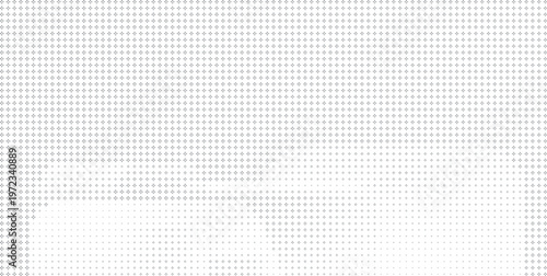 Sparse Grayscale Diamond Pattern with Gradient White Transition, Light Gray Diamond Halftone Minimal Background