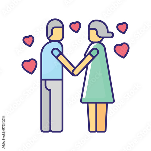 Romantic Date Vector icon which can easily modify or edit