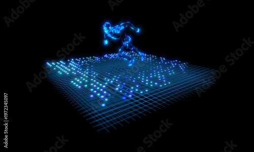 Running people and big data technology data storage and transmission