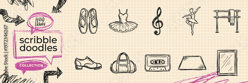 Black ink scribble minimalist strategy chess goal target icon set hand drawn doodle plan tactic game board illustrations on pure white background