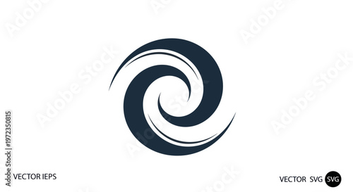 Abstract Swirl Vector Icon
