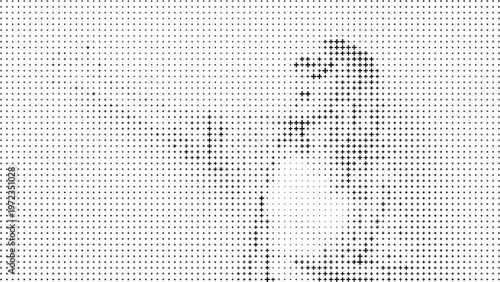 Black White Plus Sign Halftone Texture Pattern Background, Abstract Plus Symbol Dot Pattern Minimal Background
