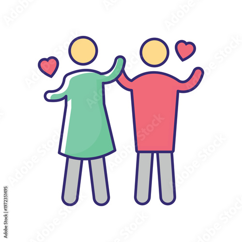 In Love Vector icon which can easily modify or edit