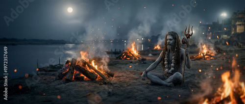 Aghori Sadhu Meditation in Cremation Ground