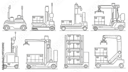 Detailed illustrations of mechanical spring components and various hook elements