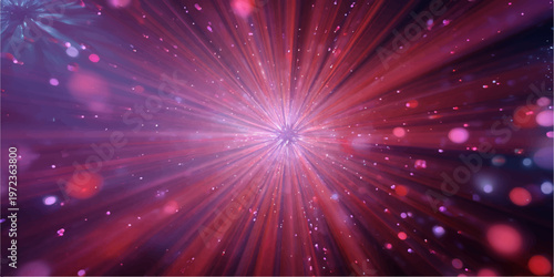 abstract art depicting vibrant burst of colors, energy, and motion. the scene captures a dynamic explosion of light and hues, evoking a sense of wonder and cosmic beauty.