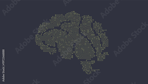 Brain-like artificial intelligence mechanized network data transmission composed of circuits