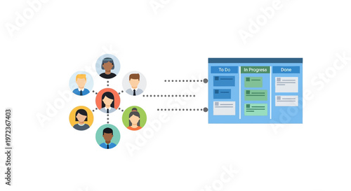 People Connecting to Network System.