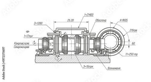 Industrial Mechanical Seal Diagram - Cross Section View