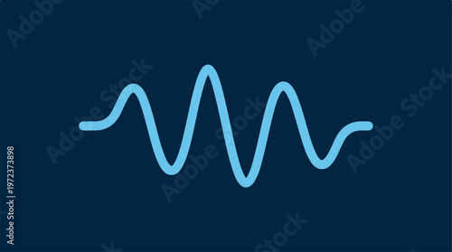 Visual representation of sound waves, a fundamental concept in audio.