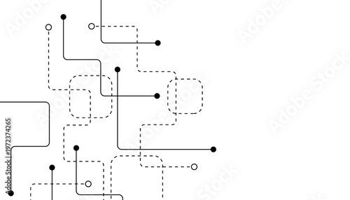 Abstract background with technology circuit board texture. Modern electronic motherboard texture. Creative idea for internet technology. Tech concept for header, web banner, website, presentation.
