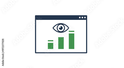 Eye Watching Bar Graph Chart.