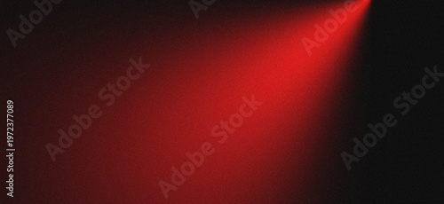 Fotografie Red Spotlight Beam, Dramatic Stage Light Effect Isolated Vector Illustration,  red light cone, theater lighting effect, glowing spotlight vector, red ray illustration, focus light graphic