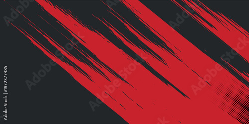 Background, contrast red and black color abstract template for business design. Technology style. You can use it for advertising, sports posters, templates, business presentations. Vector illustration