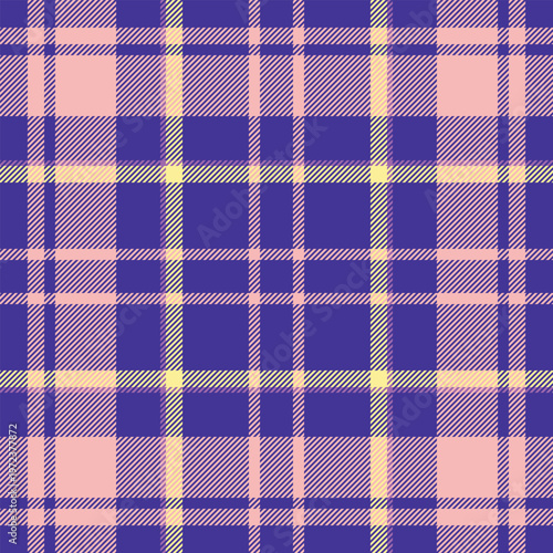 Plaid created for seasonal summer sales. Coordinated tartan visuals reinforce vacation and relaxation mood. Vector scalability supports campaigns.