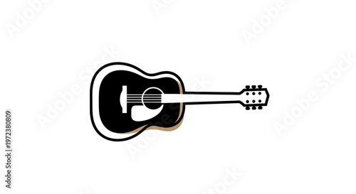 Acoustic Guitar Instrument Music Symbol.