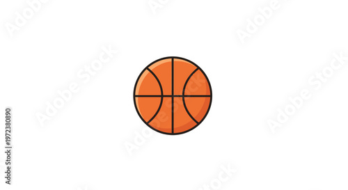 Basketball in mid air spinning fast.