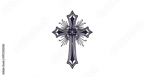 cross icon on a white background for medical and healthcare design concept, plus symbol icon illustration for add and positive action design projects, cross icon vector illustration for hospital and c