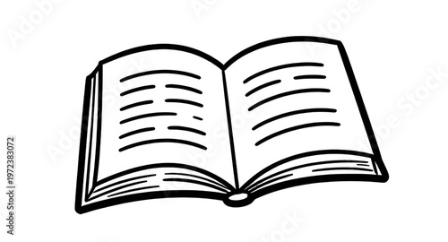 open book, book illustration, book icon, reading book, open pages, book vector, book clipart, book design, book graphic, book drawing, book outline, education icon, learning icon, knowledge icon, libr