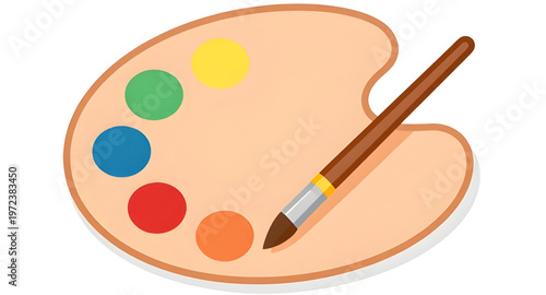 palette, brush, brushes, paint, painting, art, artist, creative, creativity, color, colors, paintbrush, tool, tools, hobby, craft, design, graphic, vector, illustration, clipart, icon, symbol, articon