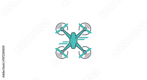 Drone Aerial Vehicle Quadcopter Flying Machine.