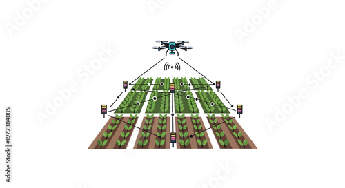Drone Irrigation System Agricultural Technology.
