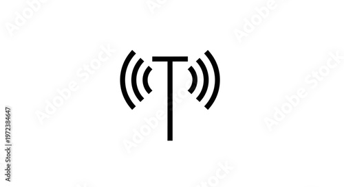 Wireless Network Signal Icon Symbol.