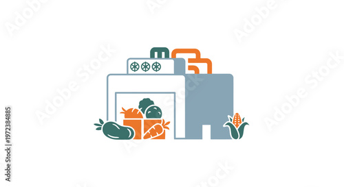 Fridge with fresh vegetables inside.