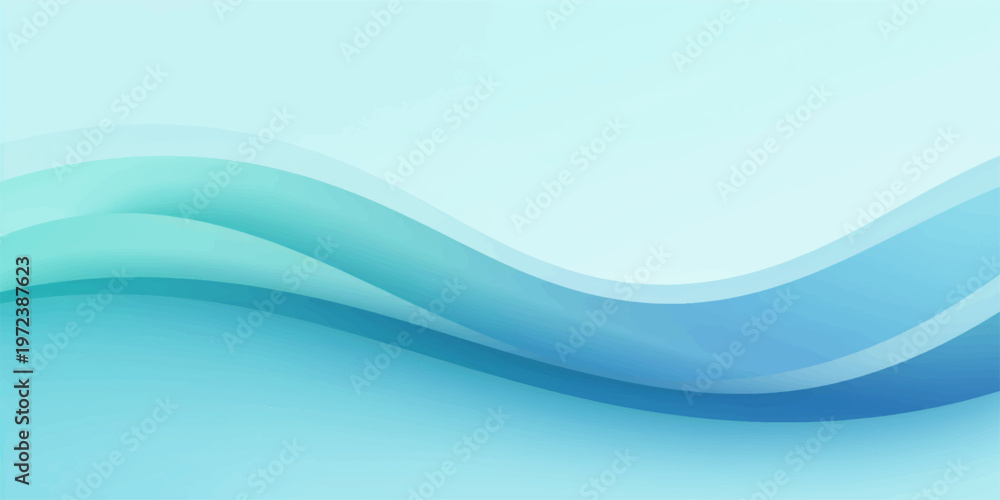 Fototapeta premium An abstract blue wave background design featuring artistic light curves and a flowing water pattern creates a modern motion texture for a professional business wallpaper backdrop