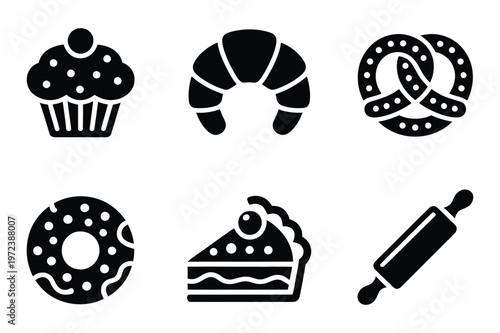 Bakery and pastry icons