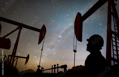 Construction engineer wearing safety vest and oil industry pumps