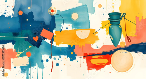 abstract, modern, painting, paint, art, artistic, creative, design, graphic, texture, pattern, background, wallpaper, backdrop, canvas, brush, brushstroke, stroke, splash, splatter, color, colorful, v