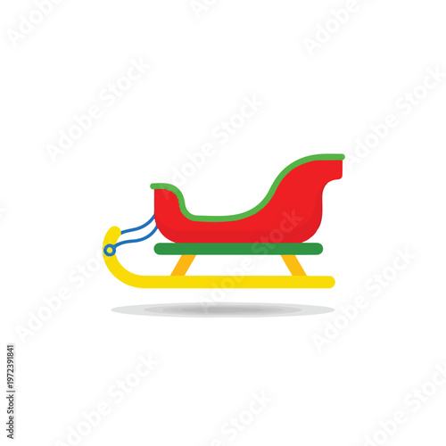 Colorful Sled Toy for Winter Fun.