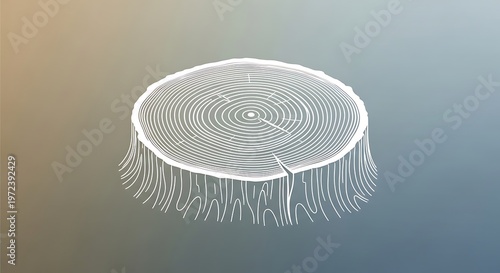 White circular object with fringe details.