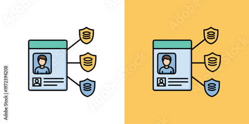 Illustration depicting secure user profile management, data privacy, and protection against unauthorized access in modern digital environments