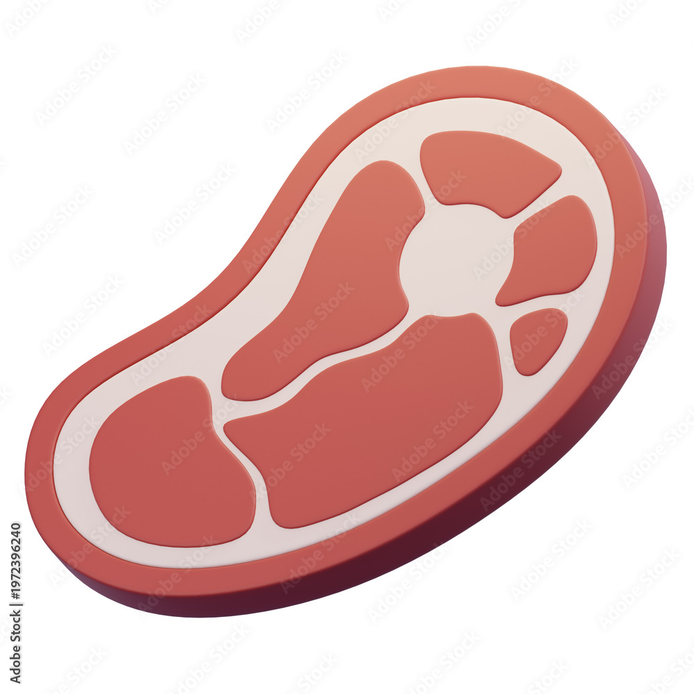 Obraz premium vector illustration of a meat