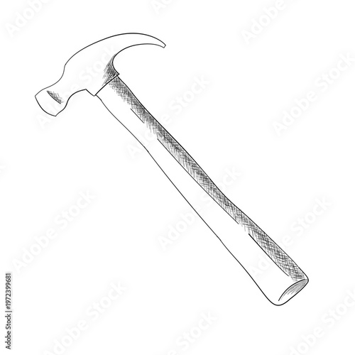 iron hammer for construction or building