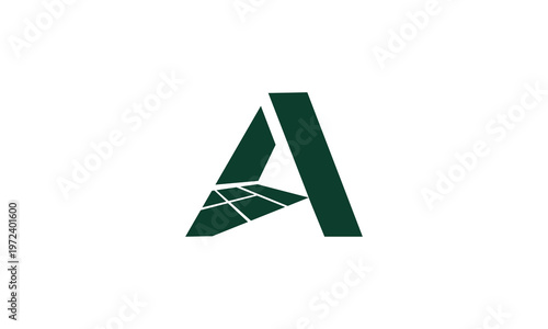Geometric Letter A Logo, i con 