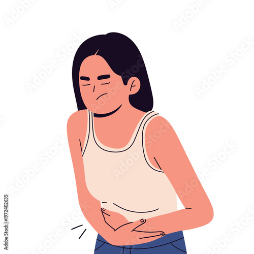 Flat vector illustration set of sick people with common illness symptoms. Modern minimal style, ideal for healthcare, medical awareness, seasonal illness, and hygiene concept visuals.