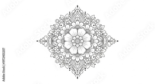 Intricate Geometric Mandala Design.